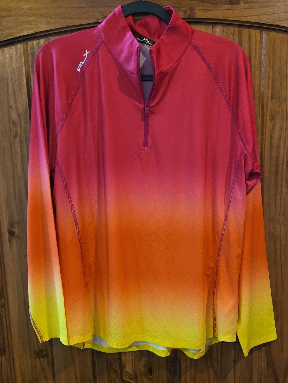 Ralph Lauren Women's Gradient Half-Zip Performance Wear Golf Shirt